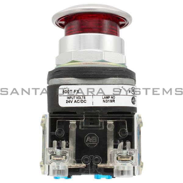 Allen Bradley 800TC-FXQH24RD2V Pushbutton | Finger Safe Product Image