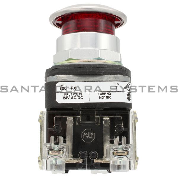 Allen Bradley 800TC-FXQH24RD4 Pushbutton | Finger Safe Product Image