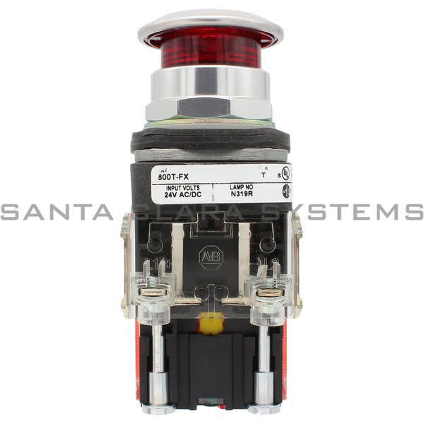 Allen Bradley 800TC-FXQH24RNE Pushbutton | Finger Safe Product Image