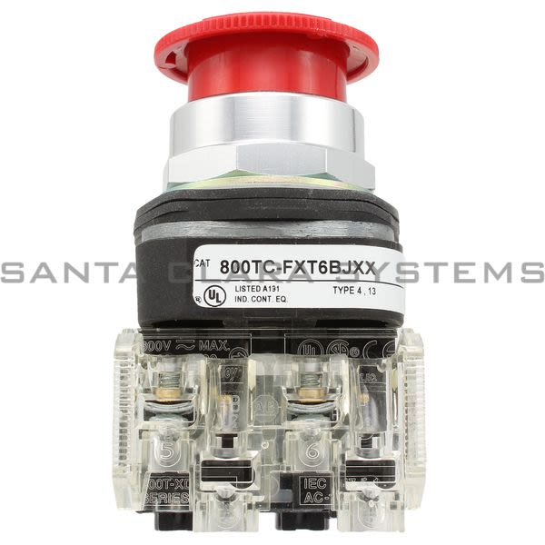 Allen Bradley 800TC-FXT6BJXX Pushbutton | Finger Safe Product Image