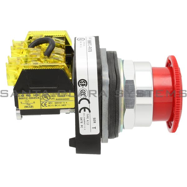 Allen Bradley 800TC-FXT6D4S Pushbutton | Finger Safe Product Image