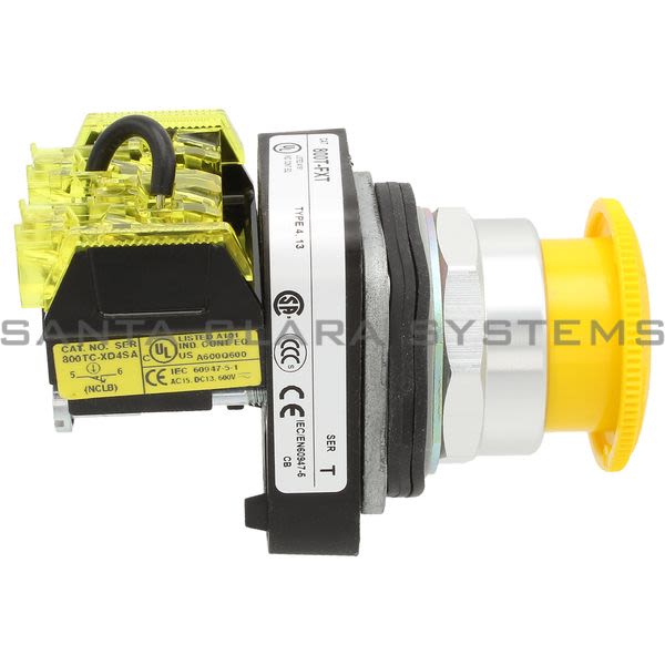 Allen Bradley 800TC-FXT9D4S Pushbutton | Finger Safe Product Image