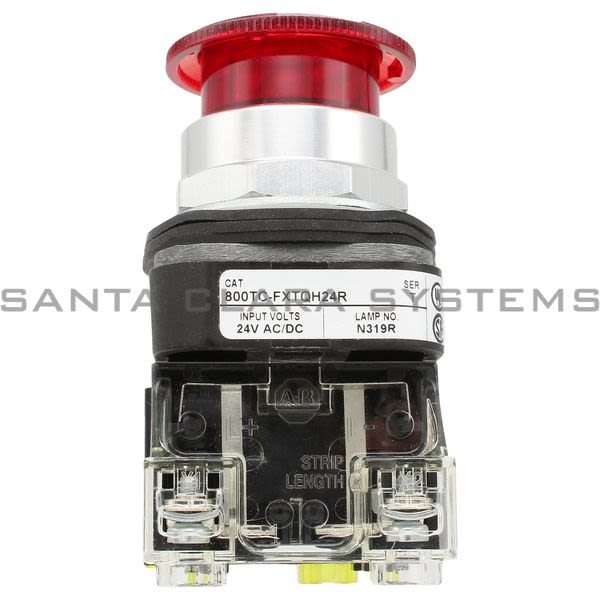 Allen Bradley 800TC-FXTQH24RD4S Pushbutton | Finger Safe Product Image
