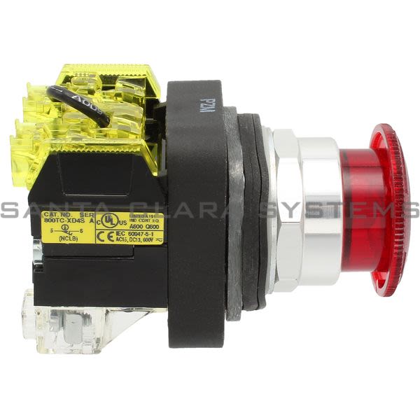 Allen Bradley 800TC-FXTQH24RD4S Pushbutton | Finger Safe Product Image