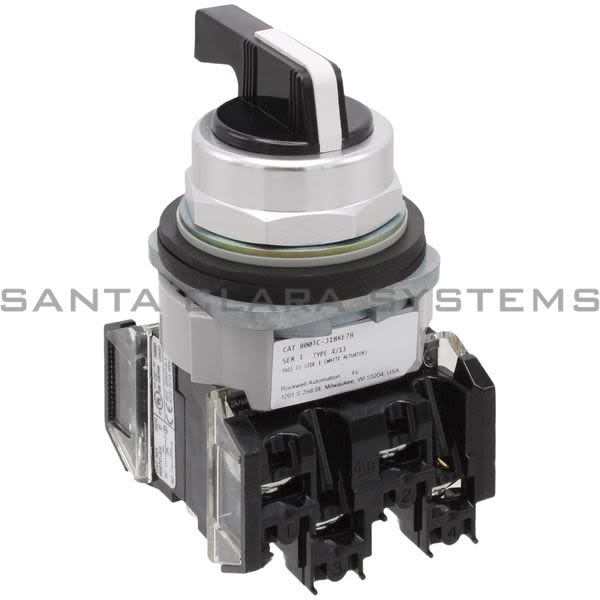 Allen Bradley 800TC-J18KE7B Selector Switch | Finger Safe Product Image