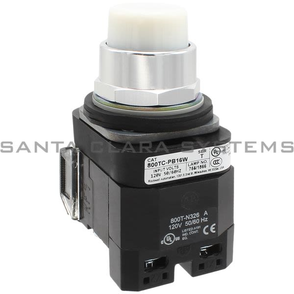 Allen Bradley 800TC-PB16W Pushbutton | Finger Safe Product Image