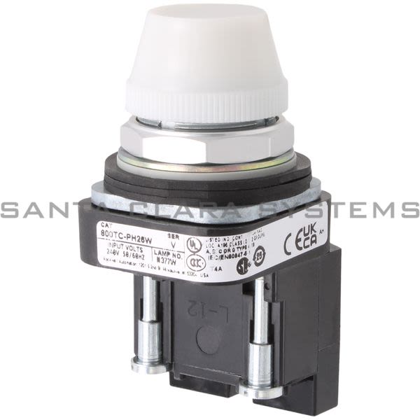 Allen Bradley 800TC-PH26W Pilot Light | Finger Safe Product Image