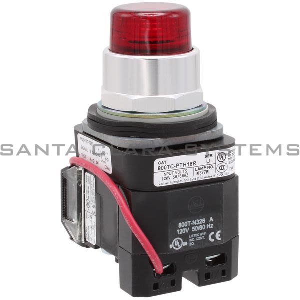 Allen Bradley 800TC-PTH16R Pilot Light | Finger Safe Product Image