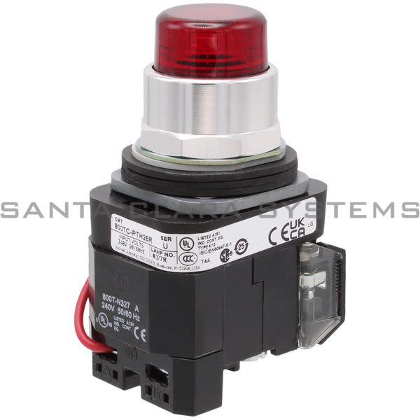 Allen Bradley 800TC-PTH26R Pilot Light | Finger Safe Product Image