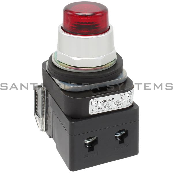 Allen Bradley 800TC-QBH2R Push Button | Finger Safe Product Image