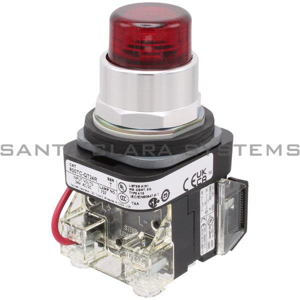 Allen Bradley 800TC-QT24R Pilot Light | Finger Safe Product Image
