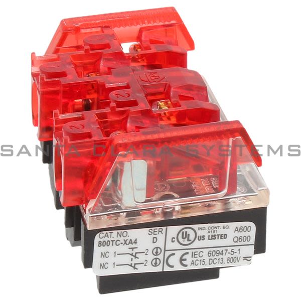 Allen Bradley 800TC-XA4 Contact Block | Finger Safe Product Image