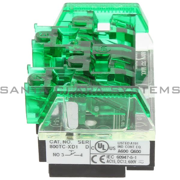 Allen Bradley 800TC-XD1 Contact Block | Finger Safe Product Image