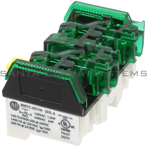 Allen Bradley 800TC-XD1M Contact Block | Finger Safe Product Image