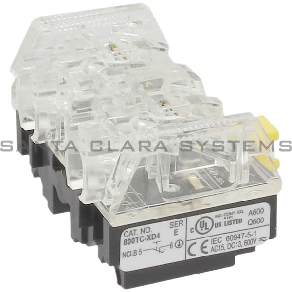 Allen Bradley 800TC-XD4 Contact Block | Finger Safe Product Image