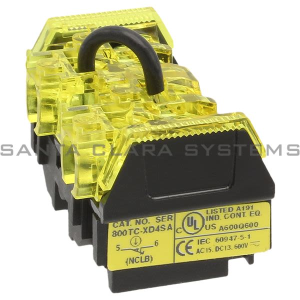 Allen Bradley 800TC-XD4S Contact Block | Finger Safe Product Image