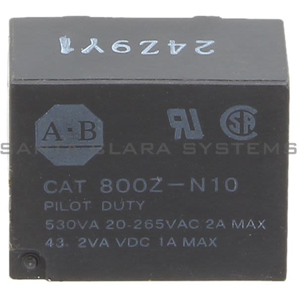 Allen Bradley 800Z-N10 Relay Pilot Duty 20-265VAC 2amp Max Product Image