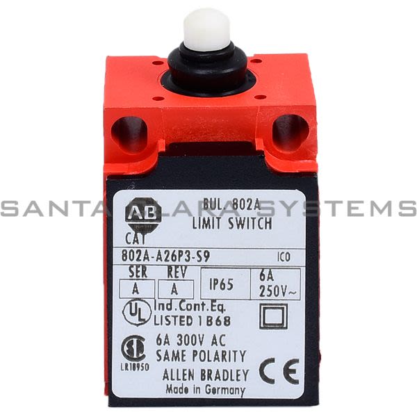 Allen Bradley 802A-A26P3-S9  Limit Switch Product Image
