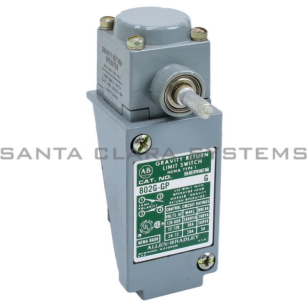 Allen Bradley 802G-GP1  Gravity Return Limit Switch Product Image
