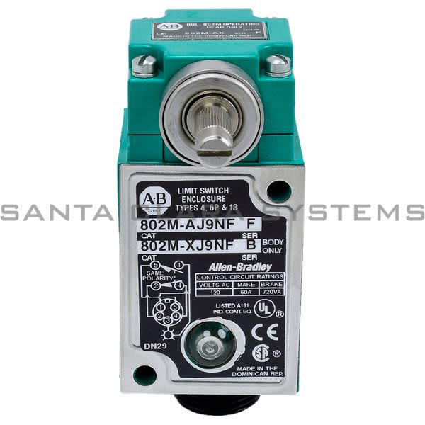 Allen Bradley 802M-AJ9NF Limit Switch Product Image