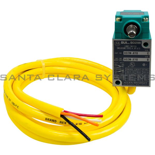 Allen Bradley 802M-AY8 Pre-Wired Factory Sealed Limit Switch Product Image