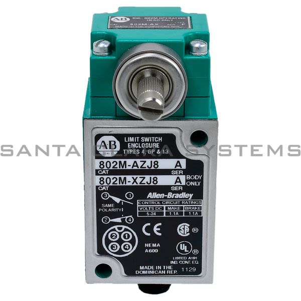 Allen Bradley 802M-AZJ8 Limit Switch Product Image
