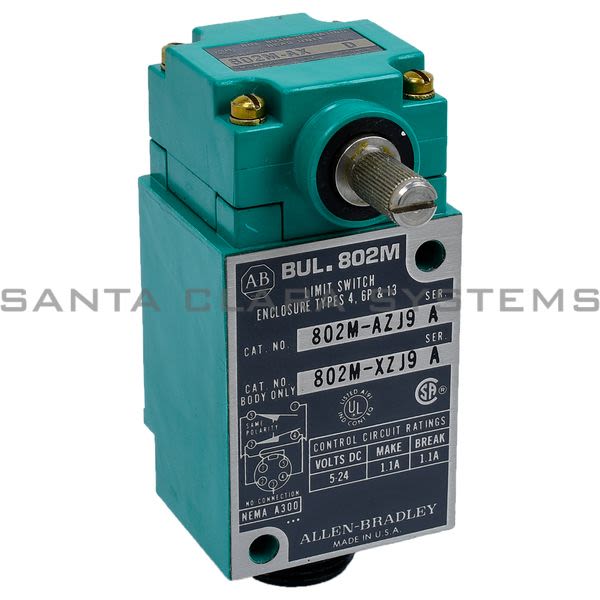 Allen Bradley 802M-AZJ9 Pre Wired Factory Sealed Limit Switch Product Image