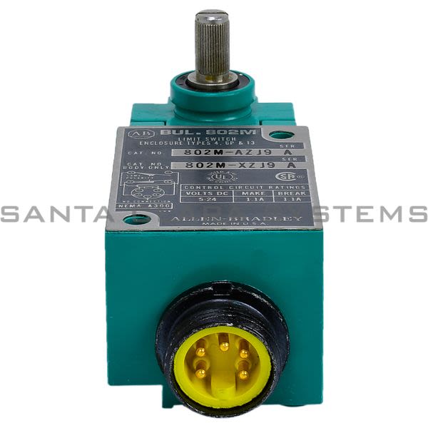 Allen Bradley 802M-AZJ9 Pre Wired Factory Sealed Limit Switch Product Image