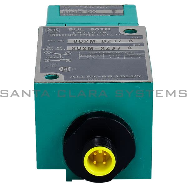 Allen Bradley 802M-DZJ7 Pre-Wired Factory Sealed Limit Switch Product Image