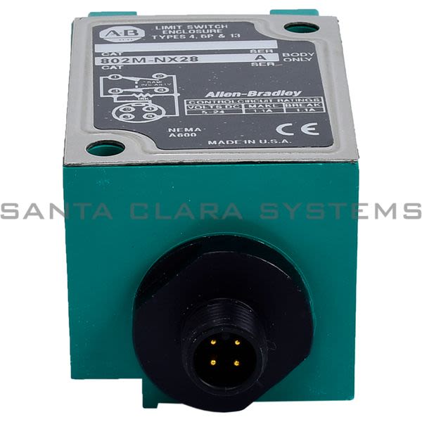 Allen Bradley 802M-NX28 Pre-Wired Factory Sealed Limit Switch Switch Only 2 Circuit Product Image