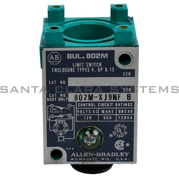 Allen Bradley 802M-XJ9NF Limit Switch Product Image