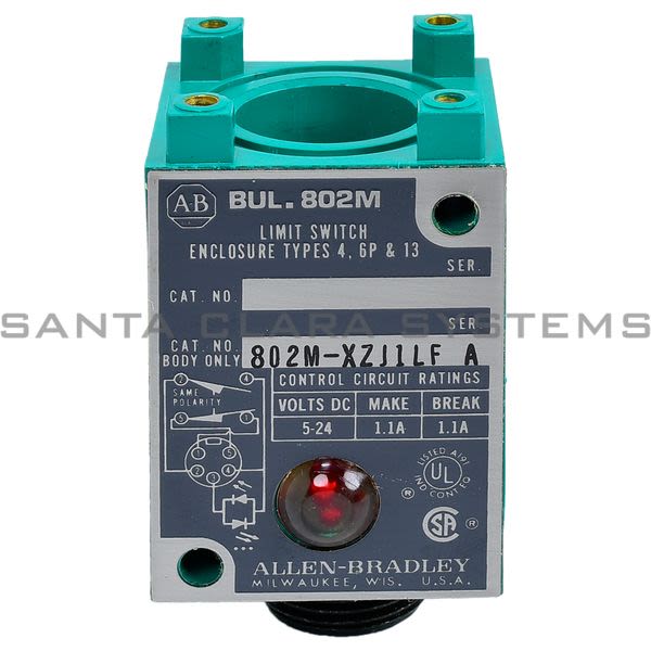 Allen Bradley 802MXZJ1LF Limit Switch Product Image