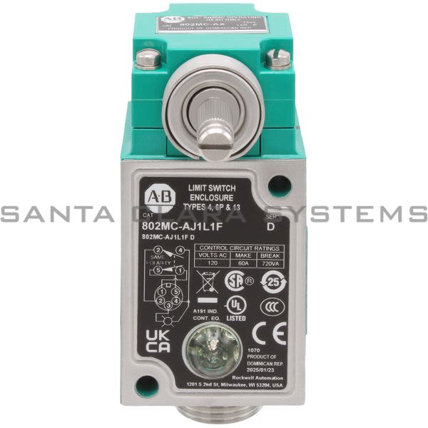 Allen Bradley 802MC-AJ1L1F Limit Switch Product Image