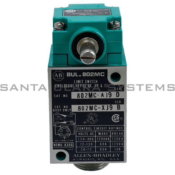 Allen Bradley 802MC-AJ9 Limit Switch Product Image