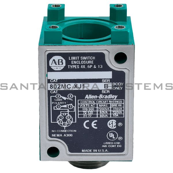 Allen Bradley 802MC-XJ1 Corrosion Resistant Limit Switch Product Image