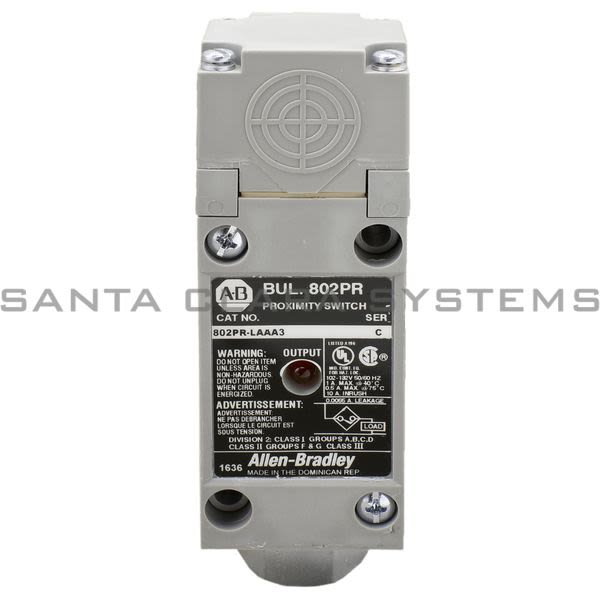 Allen Bradley 802PR-LAAA3 Proximity Switch Product Image