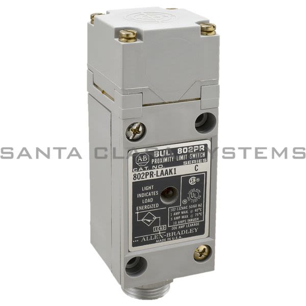 Allen Bradley 802PR-LAAK1  Proximity Limt Switch Light Indicates Load Energized Product Image