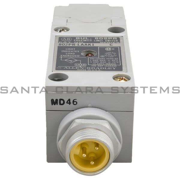 Allen Bradley 802PR-LAAK1  Proximity Limt Switch Light Indicates Load Energized Product Image