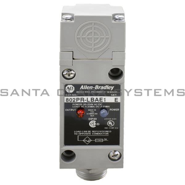 Allen Bradley 802PR-LBAE1 Side Sensing Pre-Wired Mini Receptacle Product Image