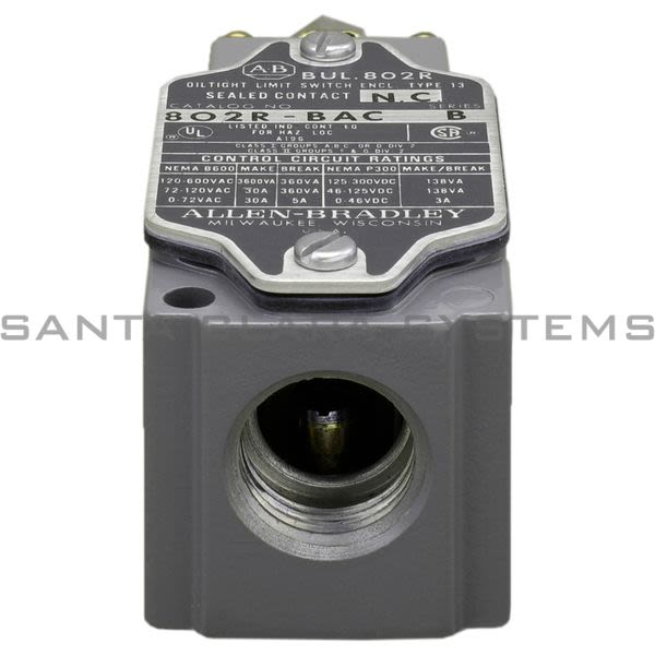 Allen Bradley 802R-BAC  Limit Switch Product Image