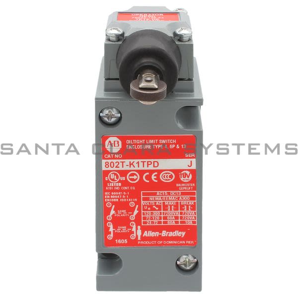 Allen Bradley 802T-K1TPD Limit Switch Product Image