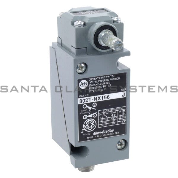 Allen Bradley 802T-NX156 Oiltight Limit Switch 802T-AP With 5-PIN 2-KEYWAY Micro QD Product Image