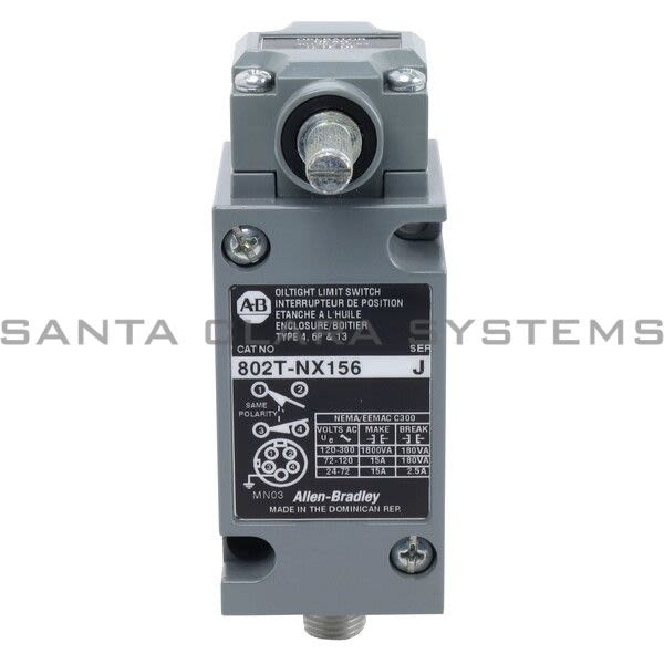 Allen Bradley 802T-NX156 Oiltight Limit Switch 802T-AP With 5-PIN 2-KEYWAY Micro QD Product Image
