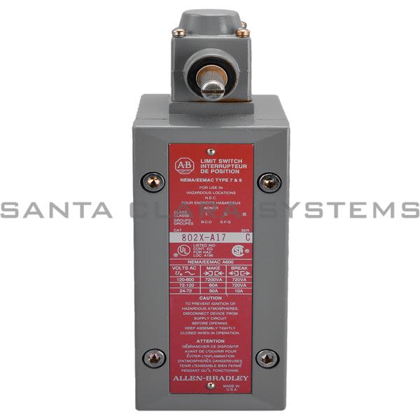 Allen Bradley 802X-A17 Limit Switch Product Image