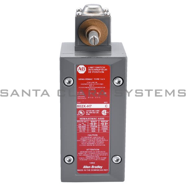 Allen Bradley 802X-H7 Limit Switch | Oiltight Construction Product Image