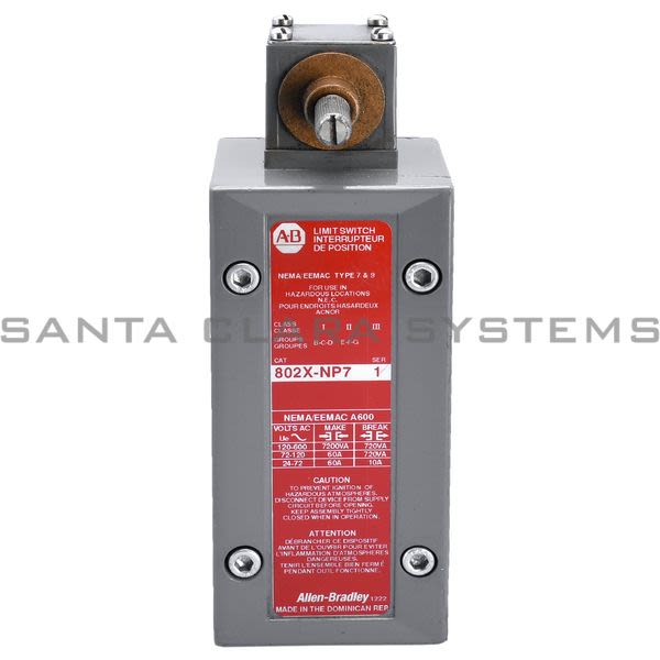 Allen Bradley 802X-NP7 Limit Switch Product Image