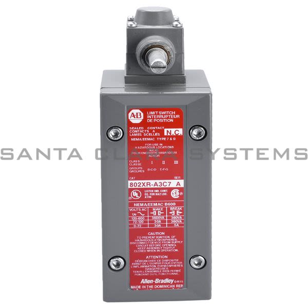 Allen Bradley 802XR-A3C7 Limit Switch Product Image