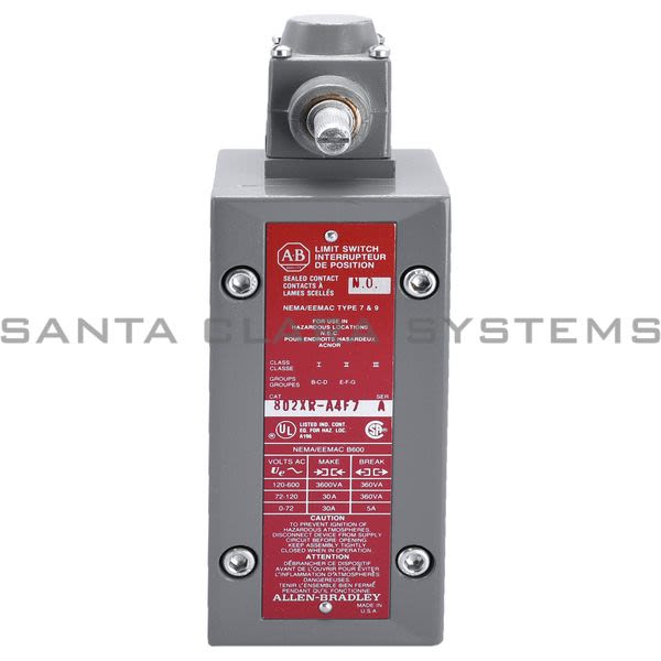 Allen Bradley 802XR-A4F7 Limit Switch Product Image