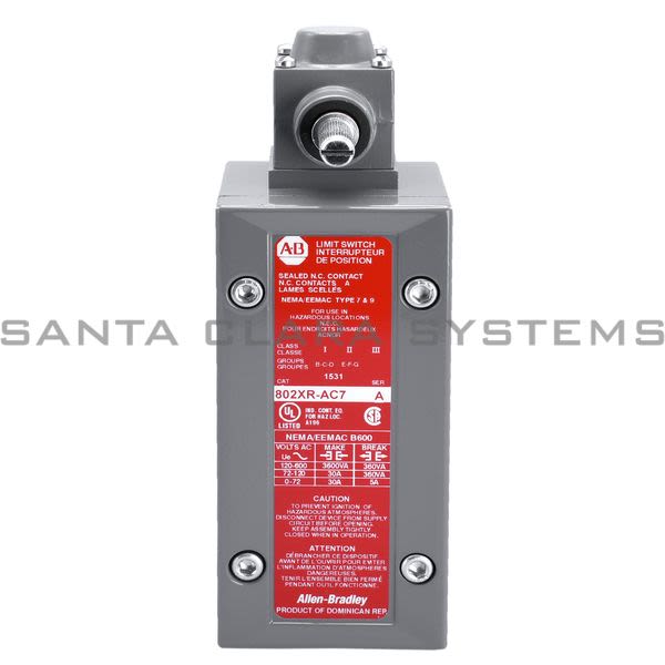 Allen Bradley 802XR-AC7 Limit Switch Product Image