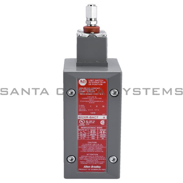 Allen Bradley 802XR-BAC7 Limit Switch Product Image